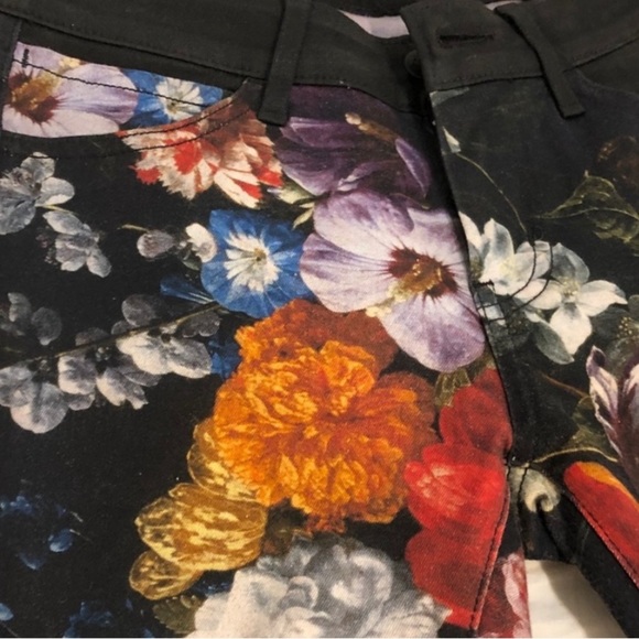 Koral Coated Floral Skinny Jeans for Anthropologie Size 27 - Picture 10 of 12